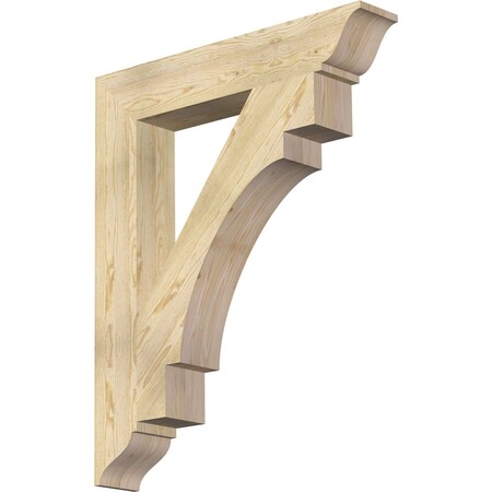 Ekena Millwork Merced Traditional Rough Sawn Bracket, Douglas Fir, 6"W x 36"D x 44"H BKT06X36X44MRC01RDF